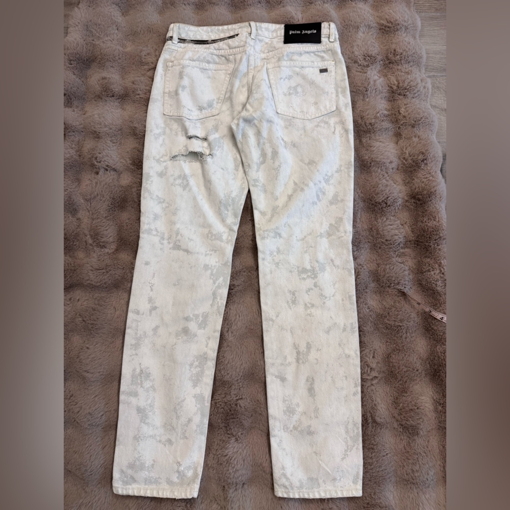 Palm Angels Paint Jeans Pants 30 - Picture 12 of 16